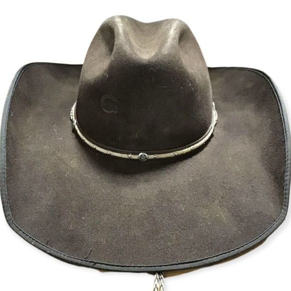 CHARLIE 1 HORSE Back at the Ranch Almost Famous "Cordova" Brown Hat 6 3/4 - Picture 6 of 10